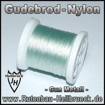 Gudebrod Bindegarn - Nylon - Farbe: Gun Metall -A-